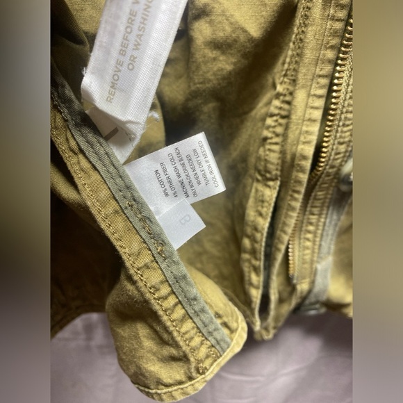 LOFT Army Green Utility Military Cargo Jacket Women’s Size M GORPCORE - Picture 5 of 9